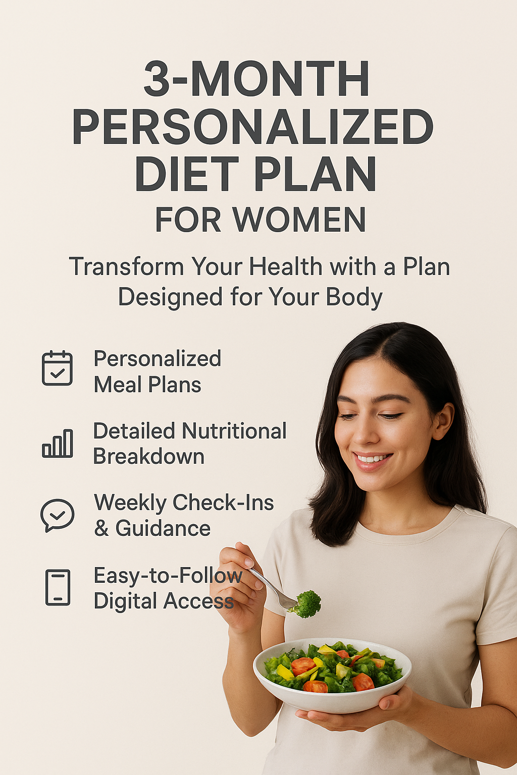 Diet Plan for Women -  3 months - Full workout plan